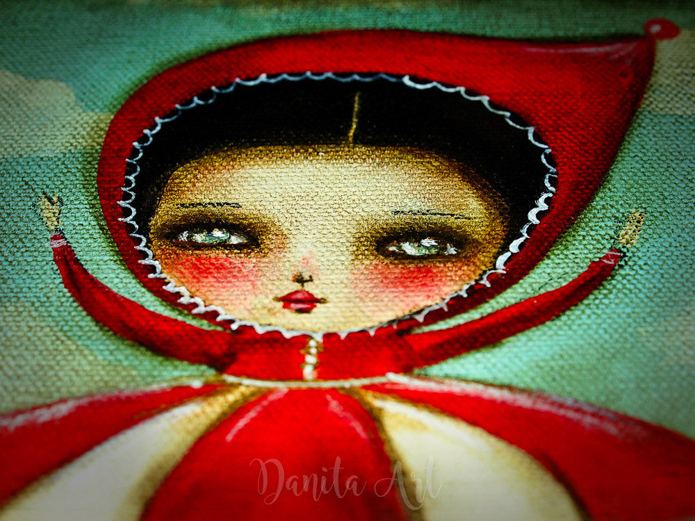 Merry Go Wolf, Original Art by Danita Art