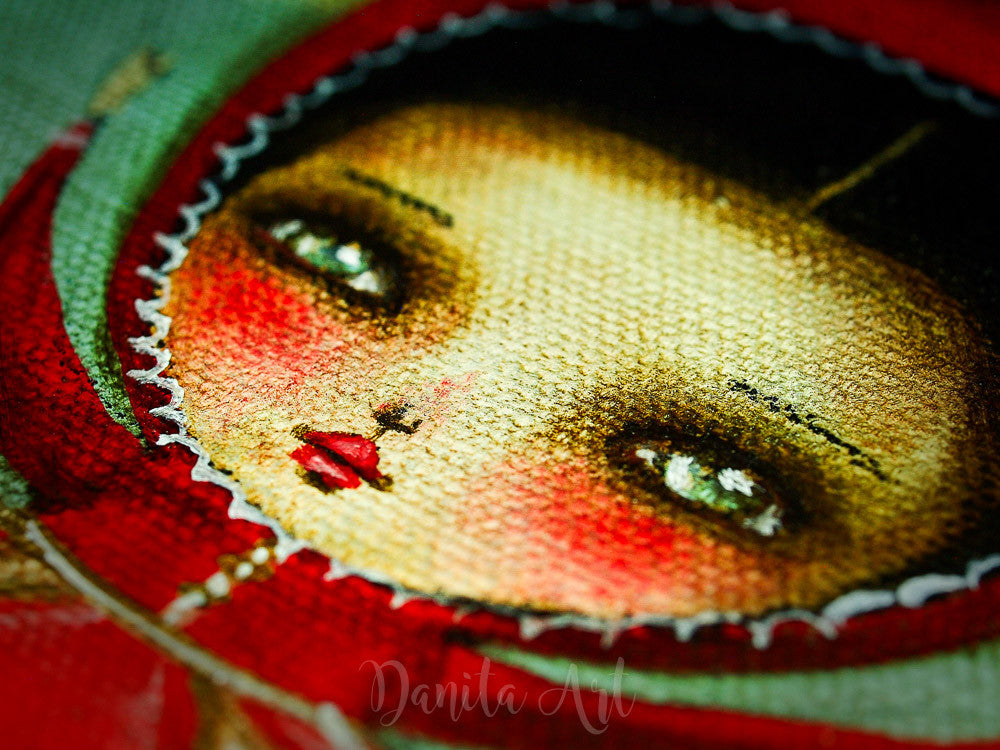 Merry Go Wolf, Original Art by Danita Art