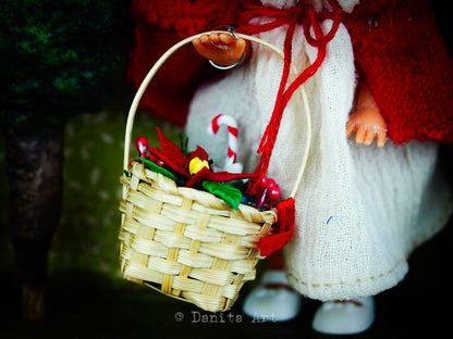 Little Red Bunny Hood, Art Doll by Danita Art