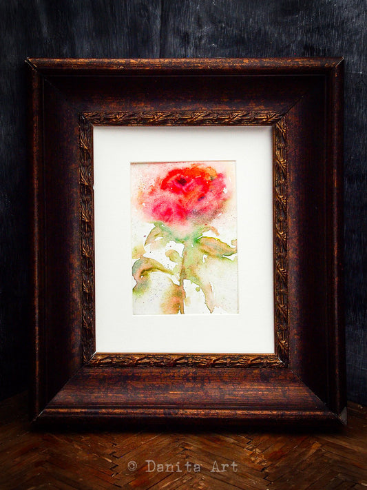 The prince's rose, Original Art by Danita Art