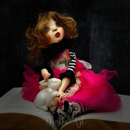 Alice in Wonderland, Art Doll by Danita Art