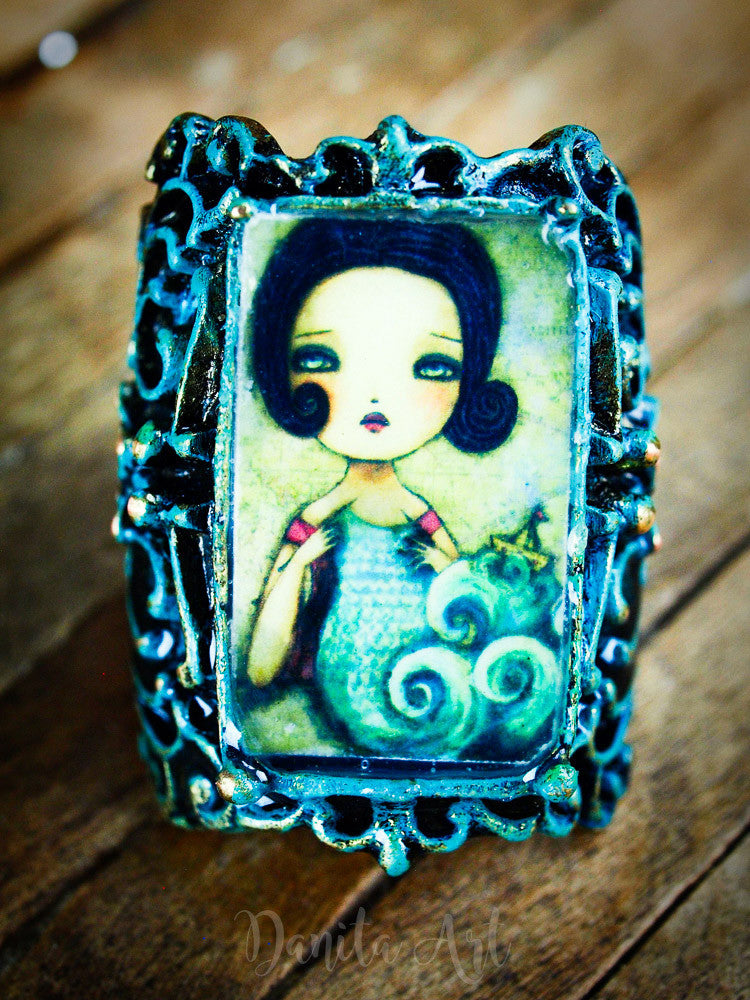 Knitter of the sea, Jewelry by Danita Art