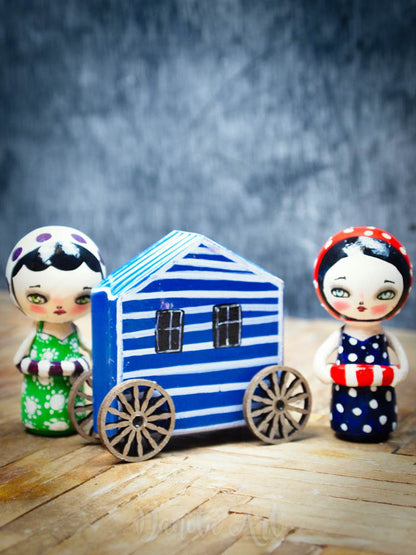 Navy changing house, Miniature Dolls by Danita Art