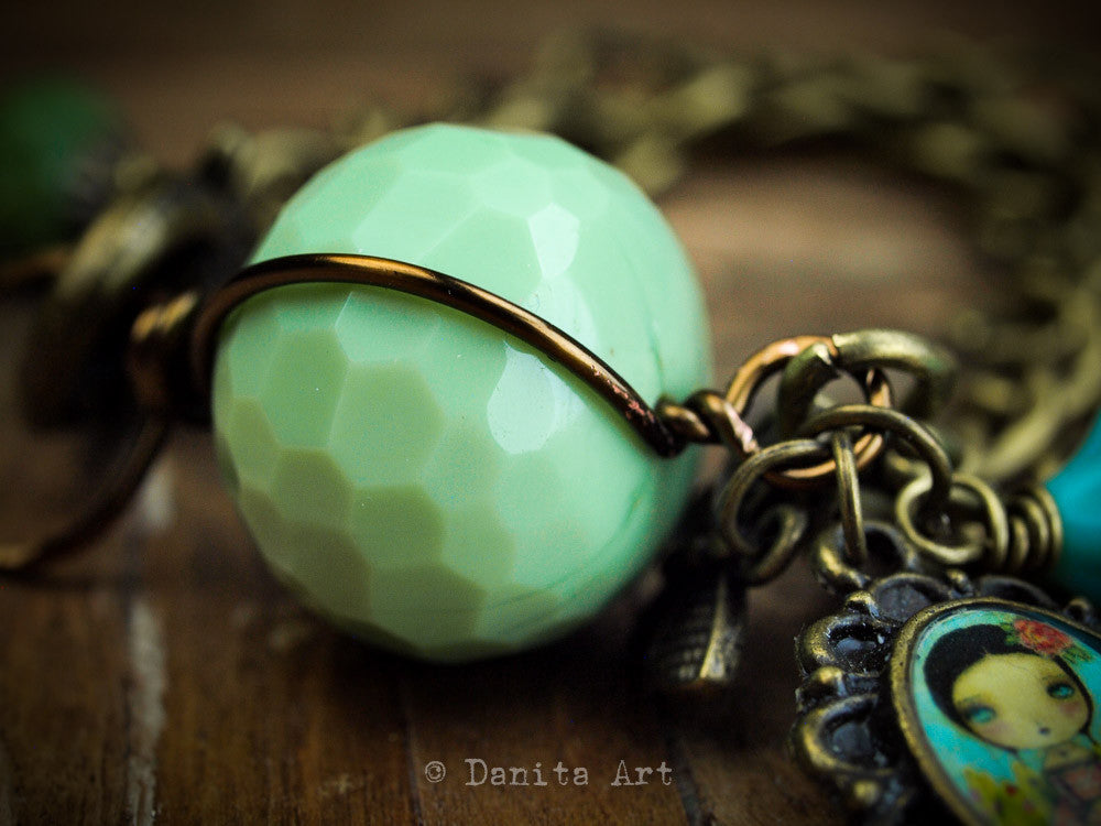 Sweet peas, Jewelry by Danita Art