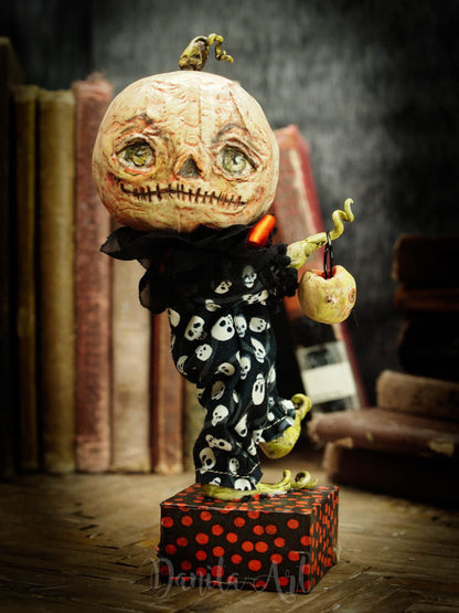 Sam, the prince of Halloween, Art Doll by Danita Art