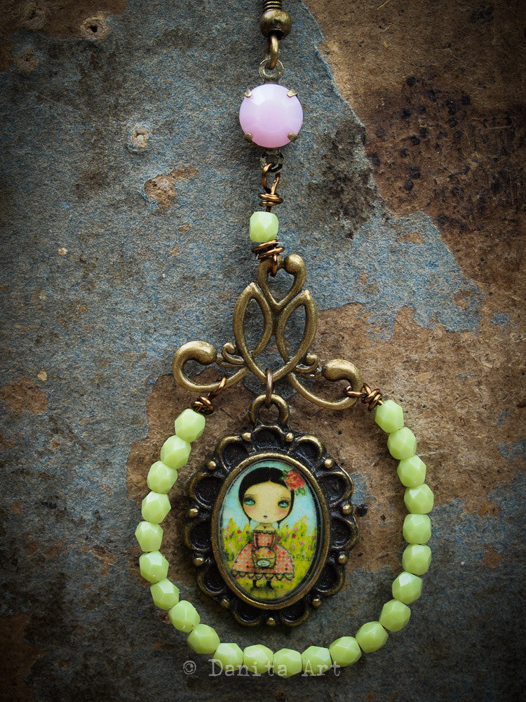 Sweet peas, Jewelry by Danita Art