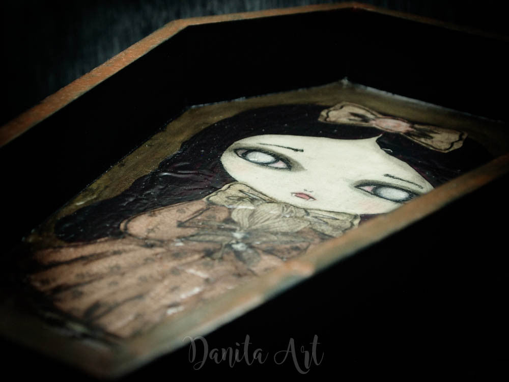 Layla, the vampire, Original Art by Danita Art