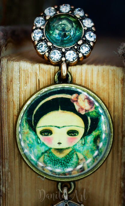 Frida, the artist, Jewelry by Danita Art