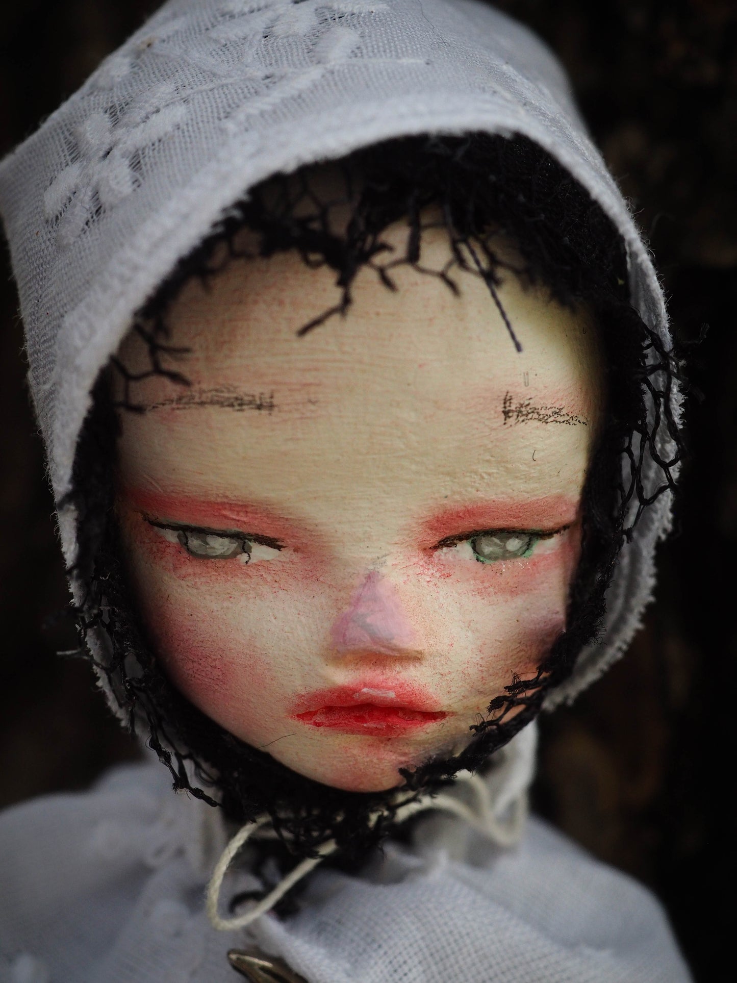 THE WITCH OF SALEM - An original handmade Halloween original art doll by Danita Art