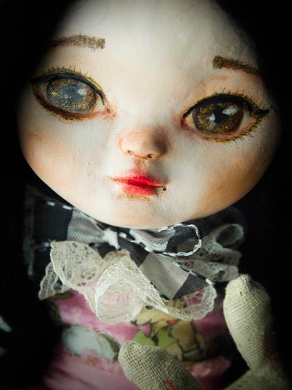 Alice in pink, Art Doll by Danita Art