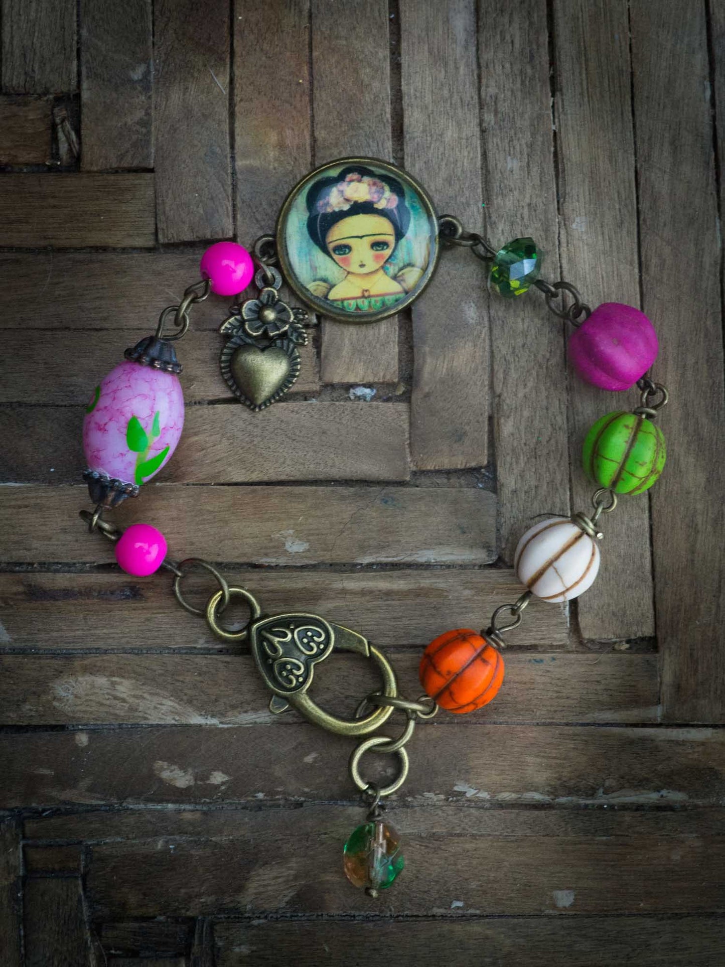 Frida with wings, Jewelry by Danita Art