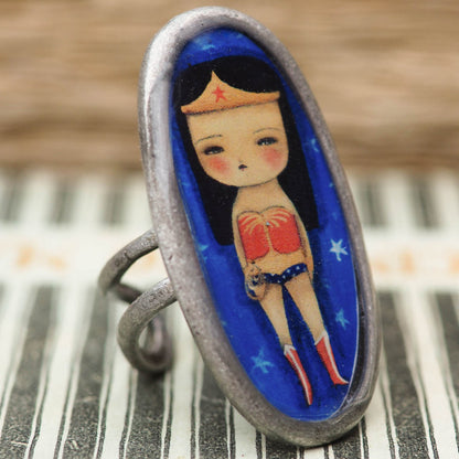Danita ring Wonder Woman Jewelry Accessory Comic super Hero Handmade Original
