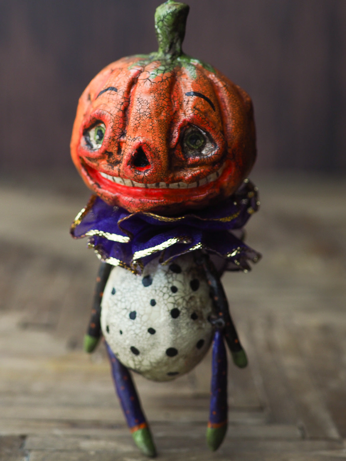JACK-O-LANTERN. Original Halloween art doll by Danita., Art Doll EXCLUDE-SALE by Danita Art
