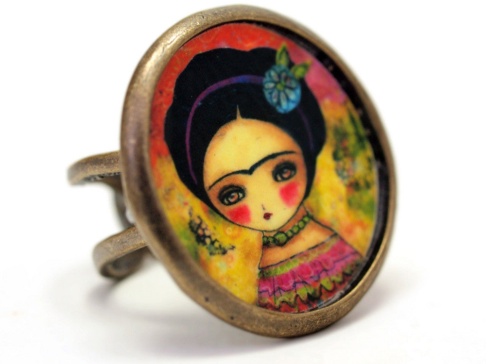 Frida in pink, Jewelry by Danita Art