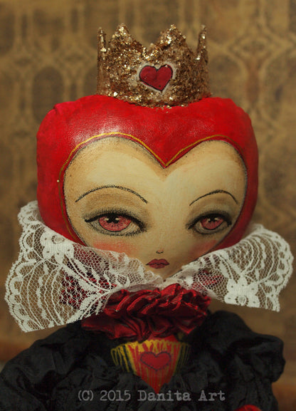 The red queen, Art Doll by Danita Art