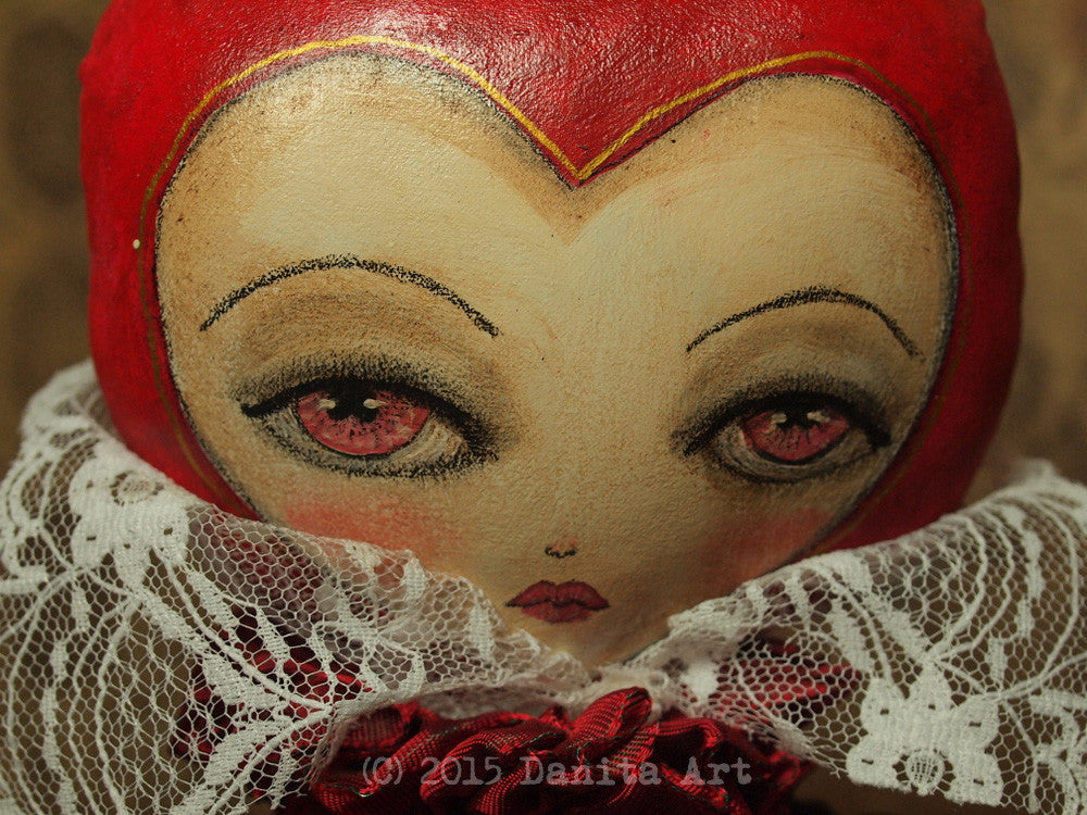 The red queen, Art Doll by Danita Art