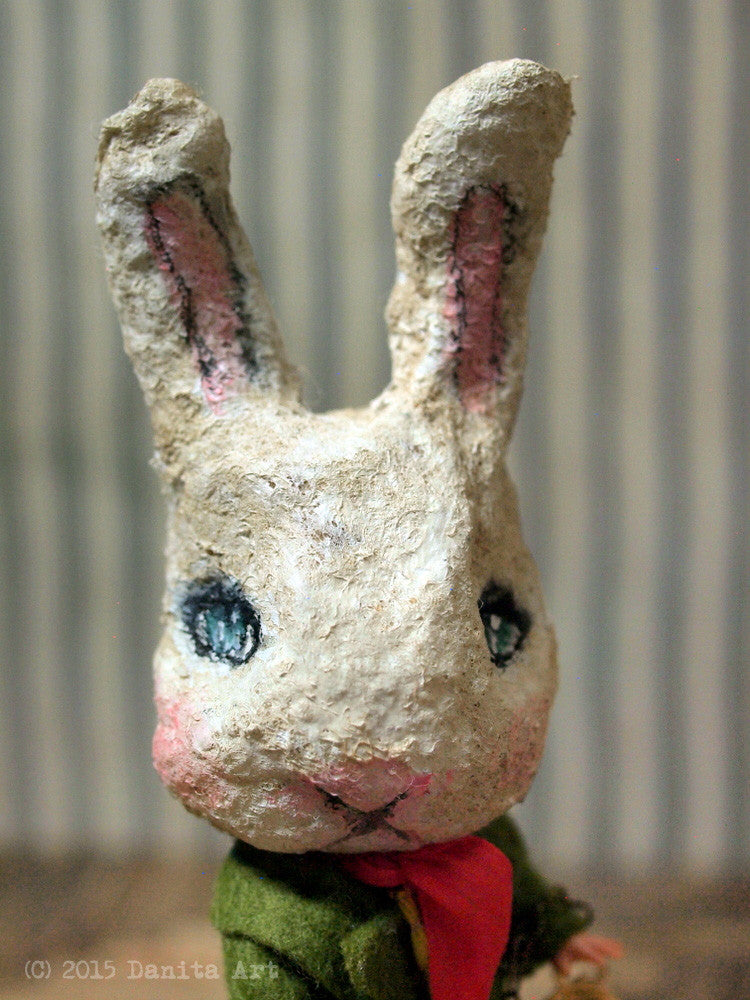 The white rabbit, Miniature Dolls by Danita Art
