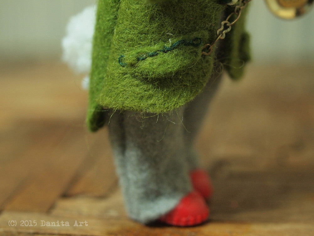 The white rabbit, Miniature Dolls by Danita Art