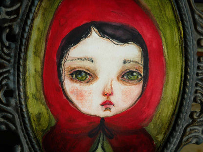 Little red riding hood, Original Art by Danita Art