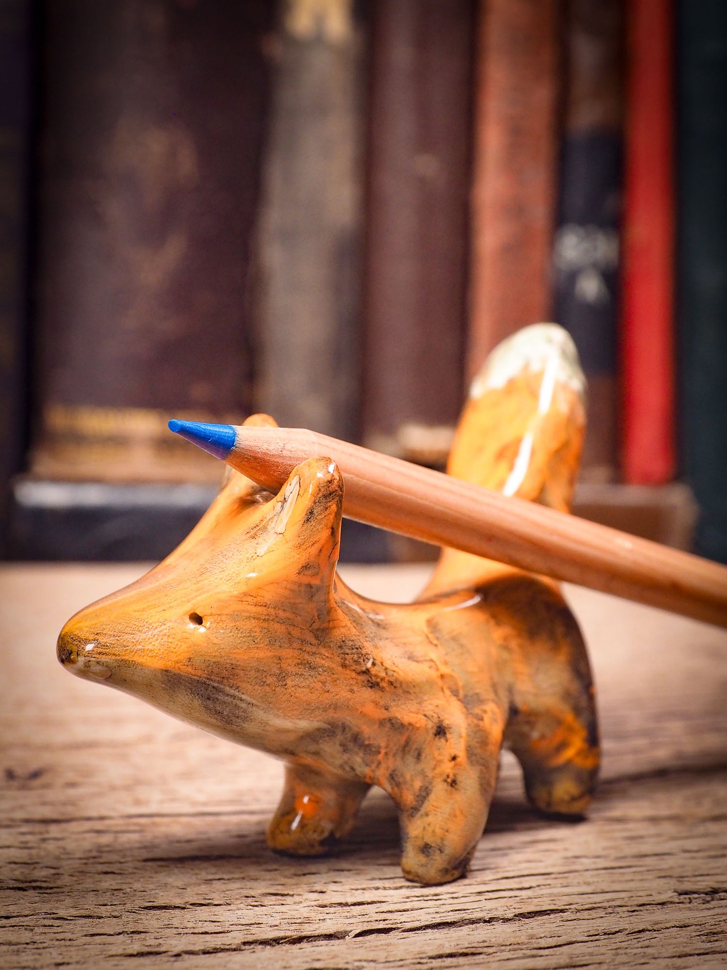 RED FOX #05 - ARTISTS BRUSH AND PENCIL HOLDER