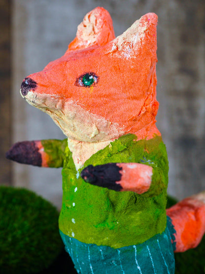 NICK THE FOX - An original spun cotton art doll by Danita, Art Doll by Danita Art