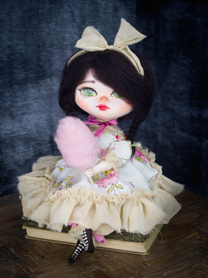Cotton candy Belle, Art Doll by Danita Art