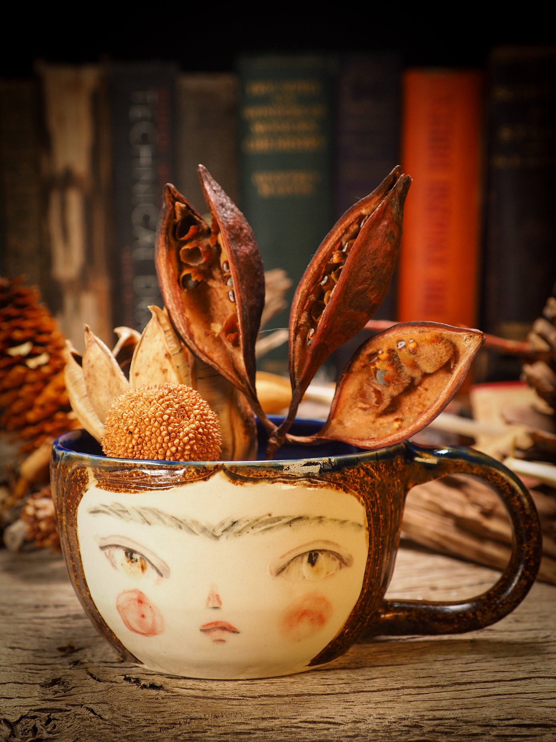 Preorder:orange Love Handmade Ceramic Mug-clay Mug Handmade
