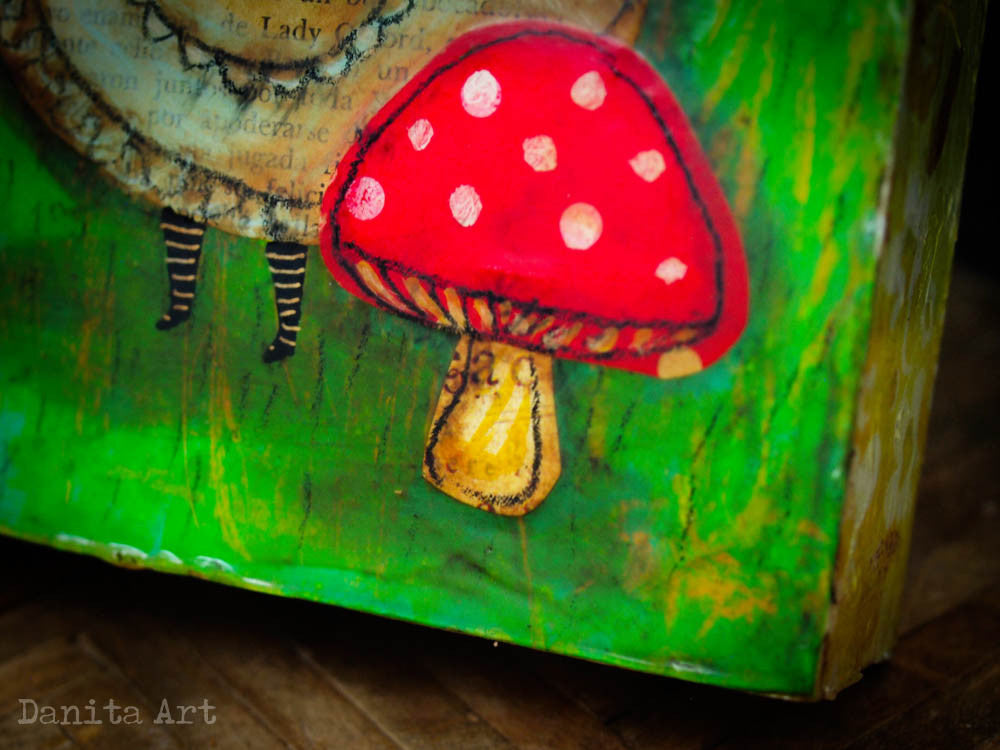 Alice and the caterpillar, Original Art by Danita Art