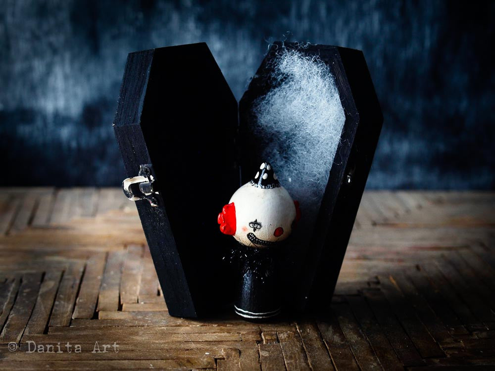 Evil clown, Miniature Dolls by Danita Art