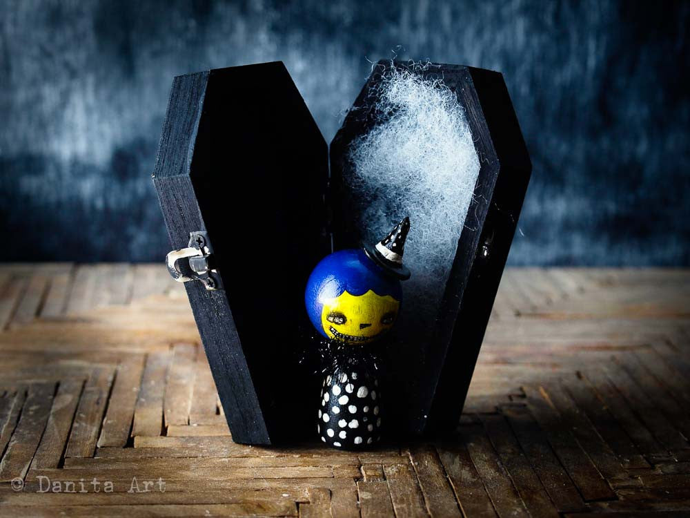 The wicked witch, Miniature Dolls by Danita Art