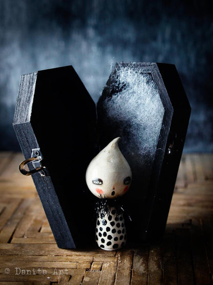 Spooky little ghost, Miniature Dolls by Danita Art