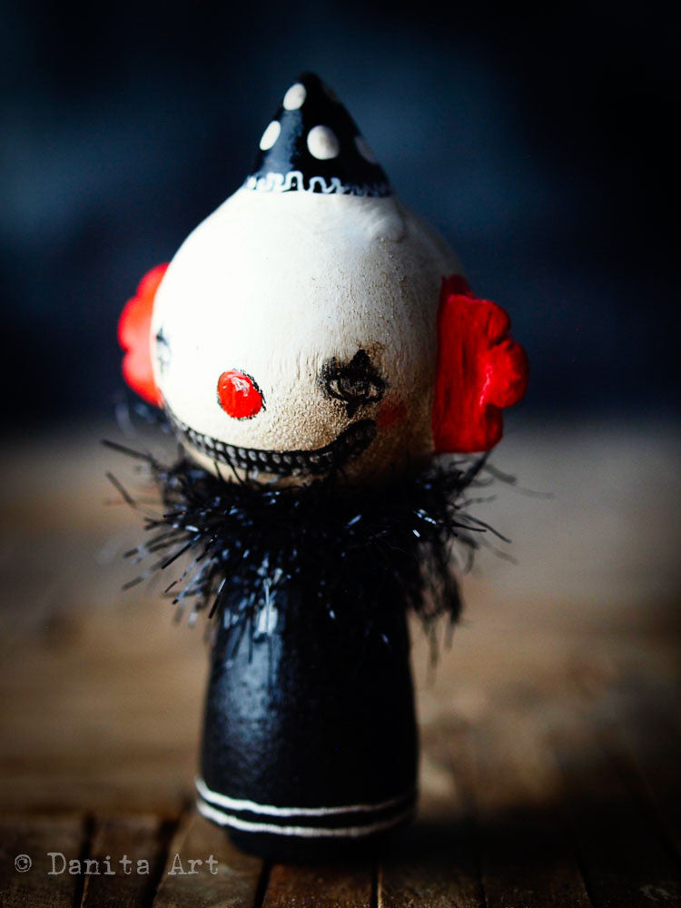 Evil clown, Miniature Dolls by Danita Art