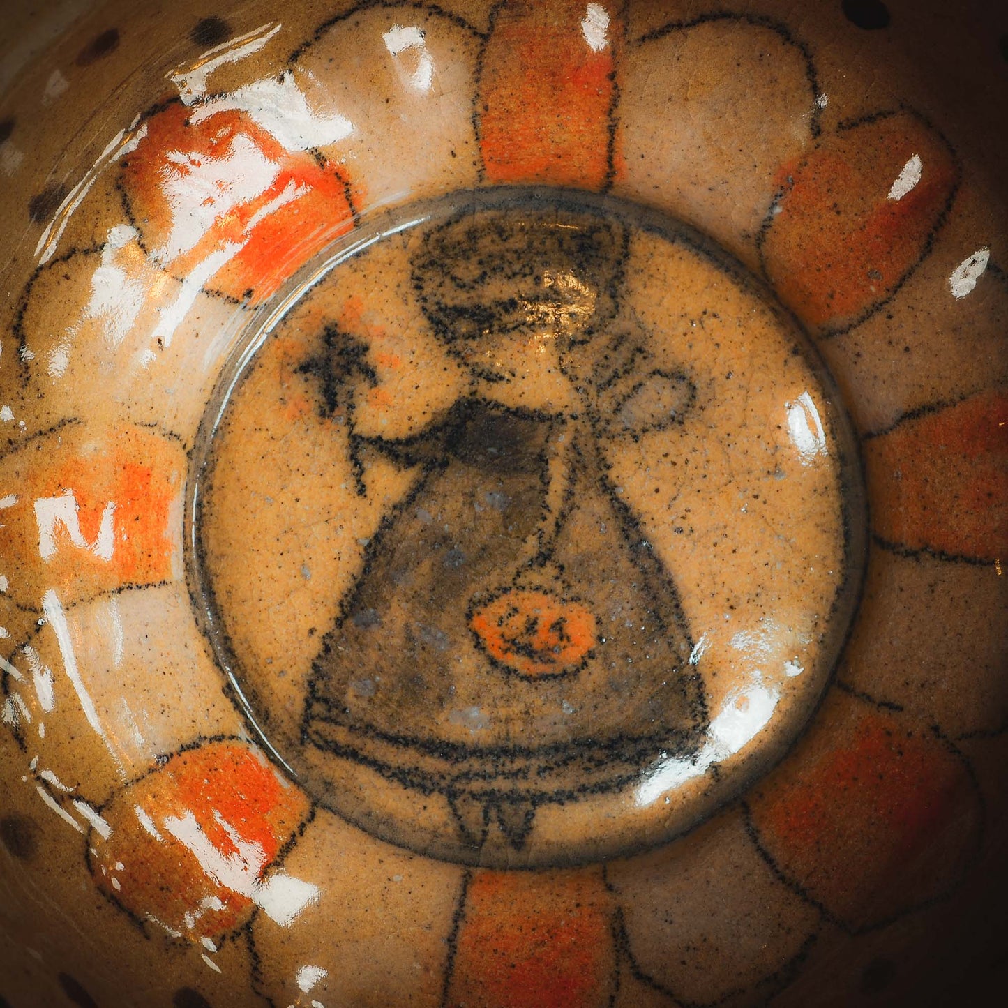 This original handmade Halloween themed glazed ceramic bowl by Idania Salcido, the artist behind Danita Art, features a little Halloween Fairy witch girl is ready to go trick-or-treat on the best holiday of the year. Halloween! You can enjoy your favorite fruits and nuts in it, or maybe a little ice cream ball. Or you can use it to enjoy the candy treasure after going door to door.