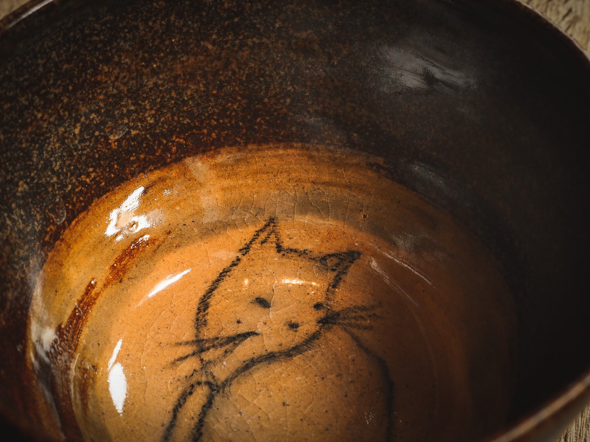 A beautiful cats sits in the bottom of this ceramic mug, adorned with earth tone and blue glazes. An original ceramic coffee and tea mug by Idania Salcido, the artist behind Danita Art. It measures 4 x 4 x 2.5 Inches, totally handmade in my studio. Food and drink safe, hand wash only.