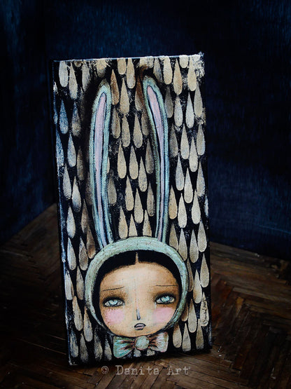 Bunny tears, Original Art by Danita Art