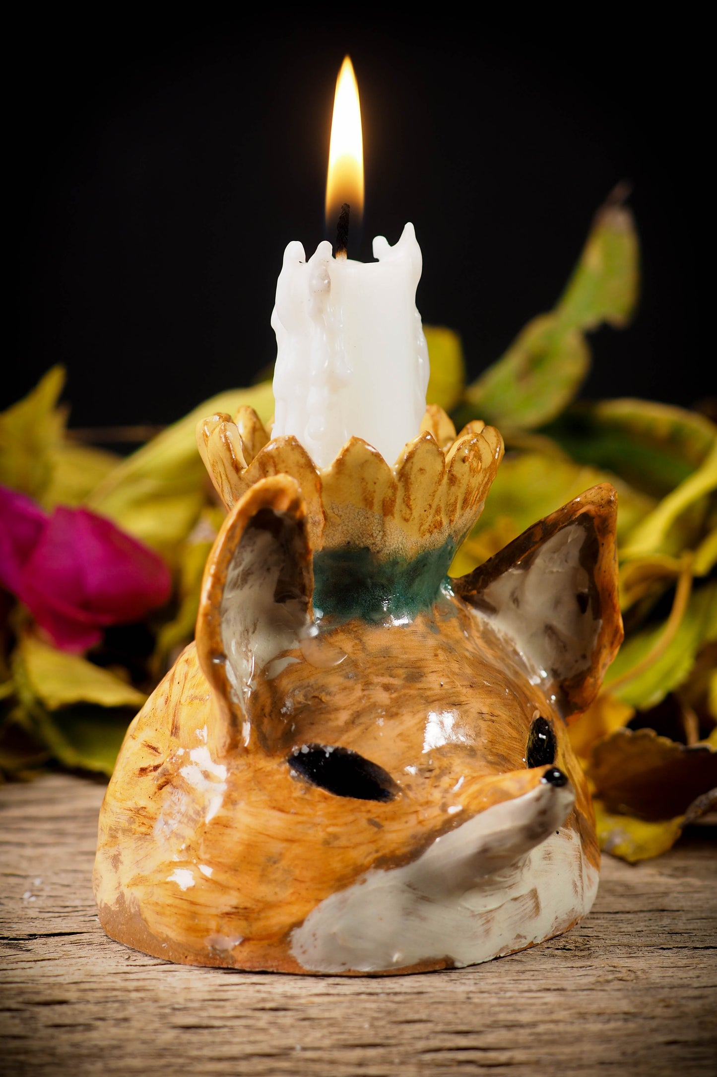FOX CANDLE HOLDER