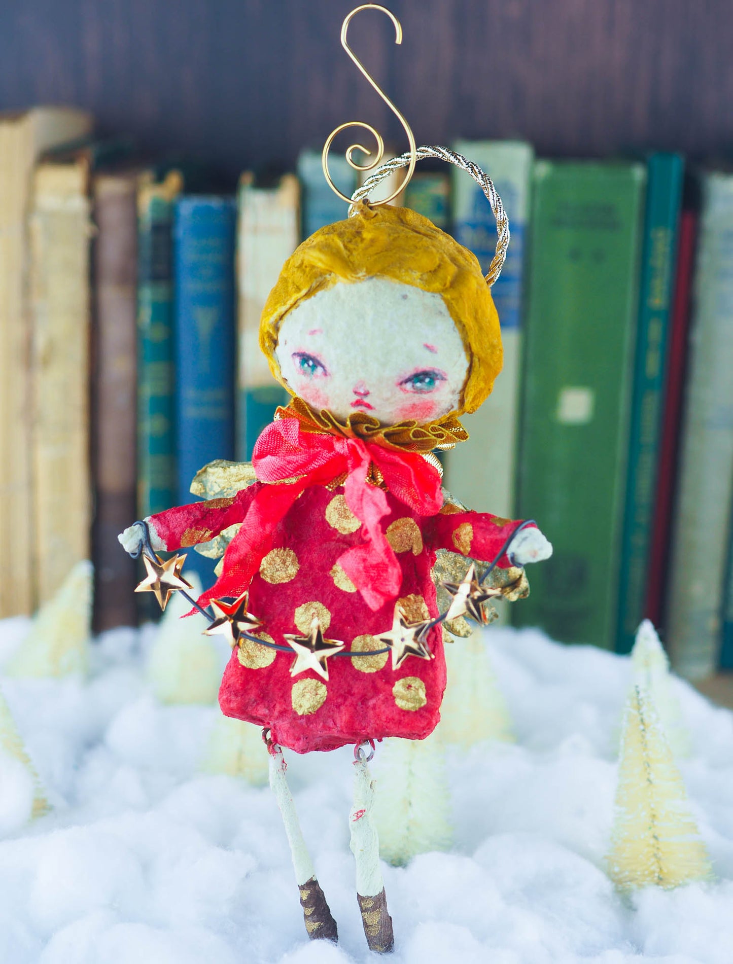 MARIE, THE HOLIDAY ANGEL, Art Doll by Danita Art