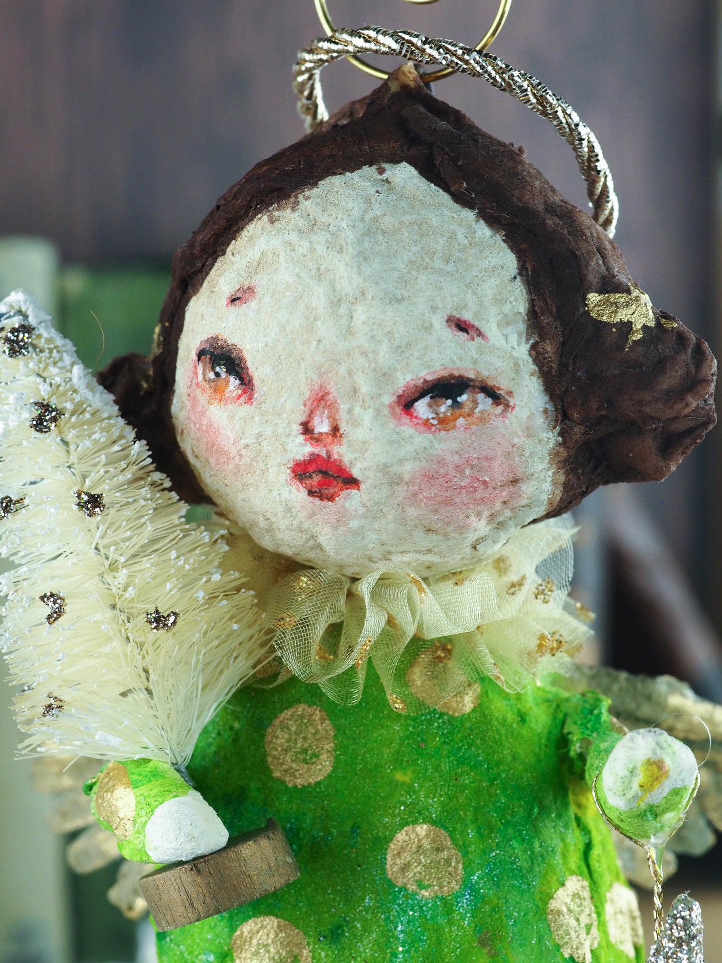 GWEIN, THE HOLIDAY ANGEL, Art Doll by Danita Art
