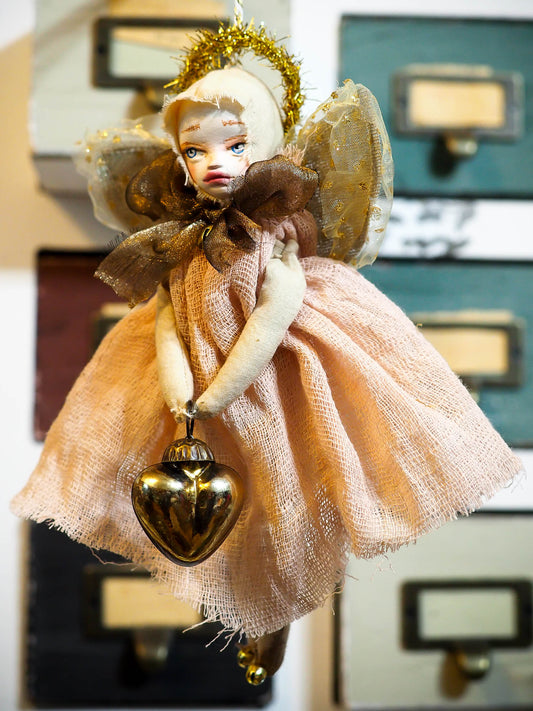 GABRIELLE - An angel ornament for your Christmas tree by Danita Art, Art Doll by Danita Art
