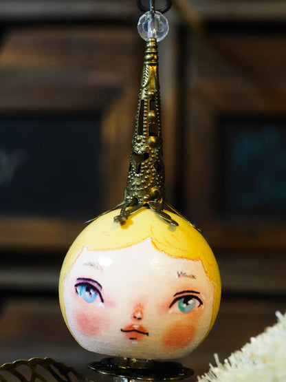 ANGEL No. 7 - An original handmade Christmas tree ornament by Danita, Original Art by Danita Art