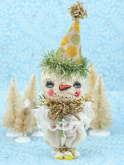 John the snowman, Miniature Dolls by Danita Art