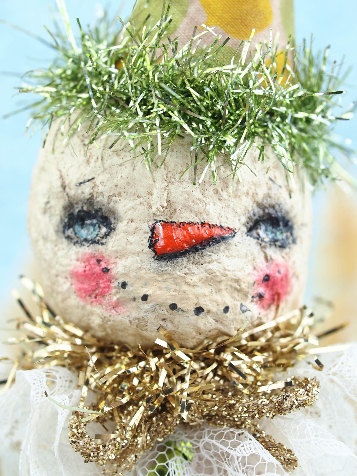 John the snowman, Miniature Dolls by Danita Art