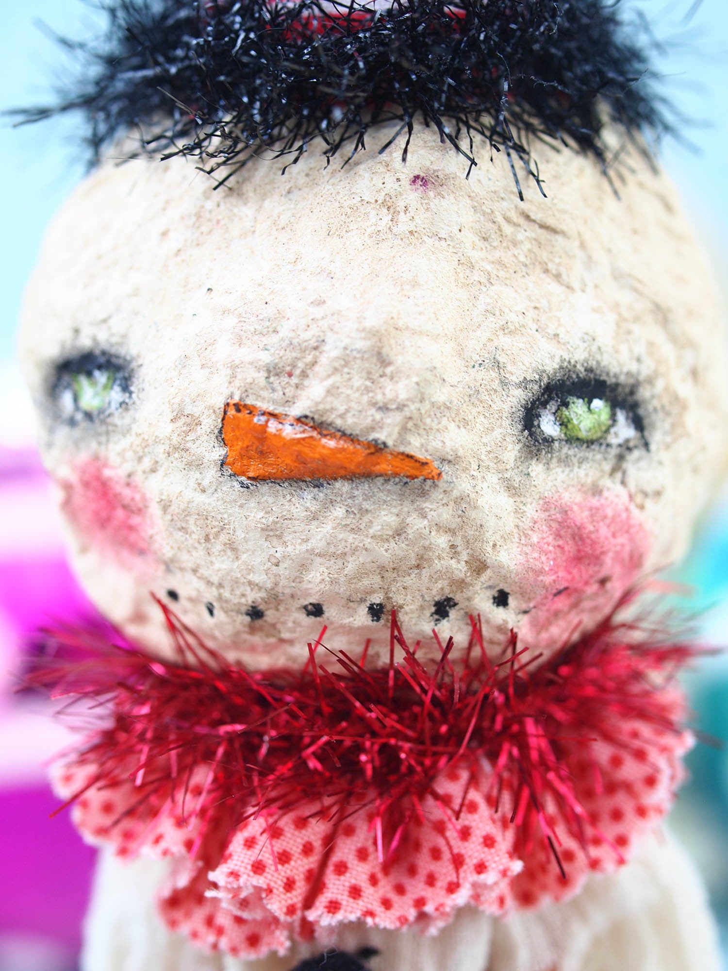 Charles the snowman, Miniature Dolls by Danita Art