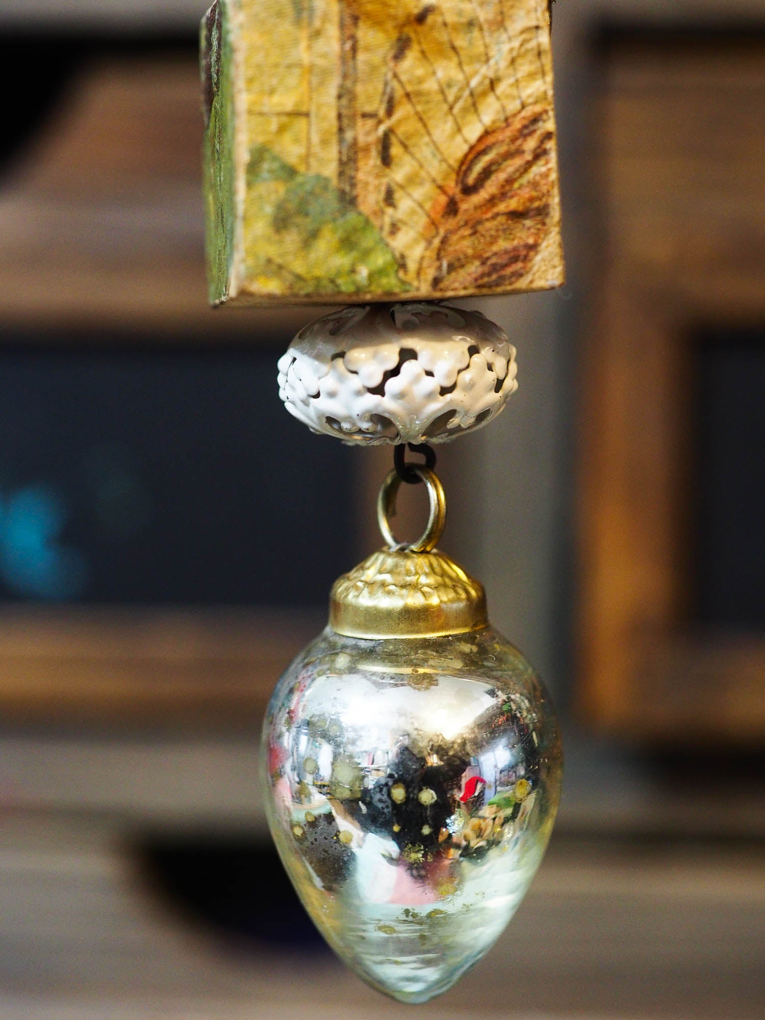 ANGEL No. 8 - An original handmade Christmas tree ornament by Danita, Original Art by Danita Art