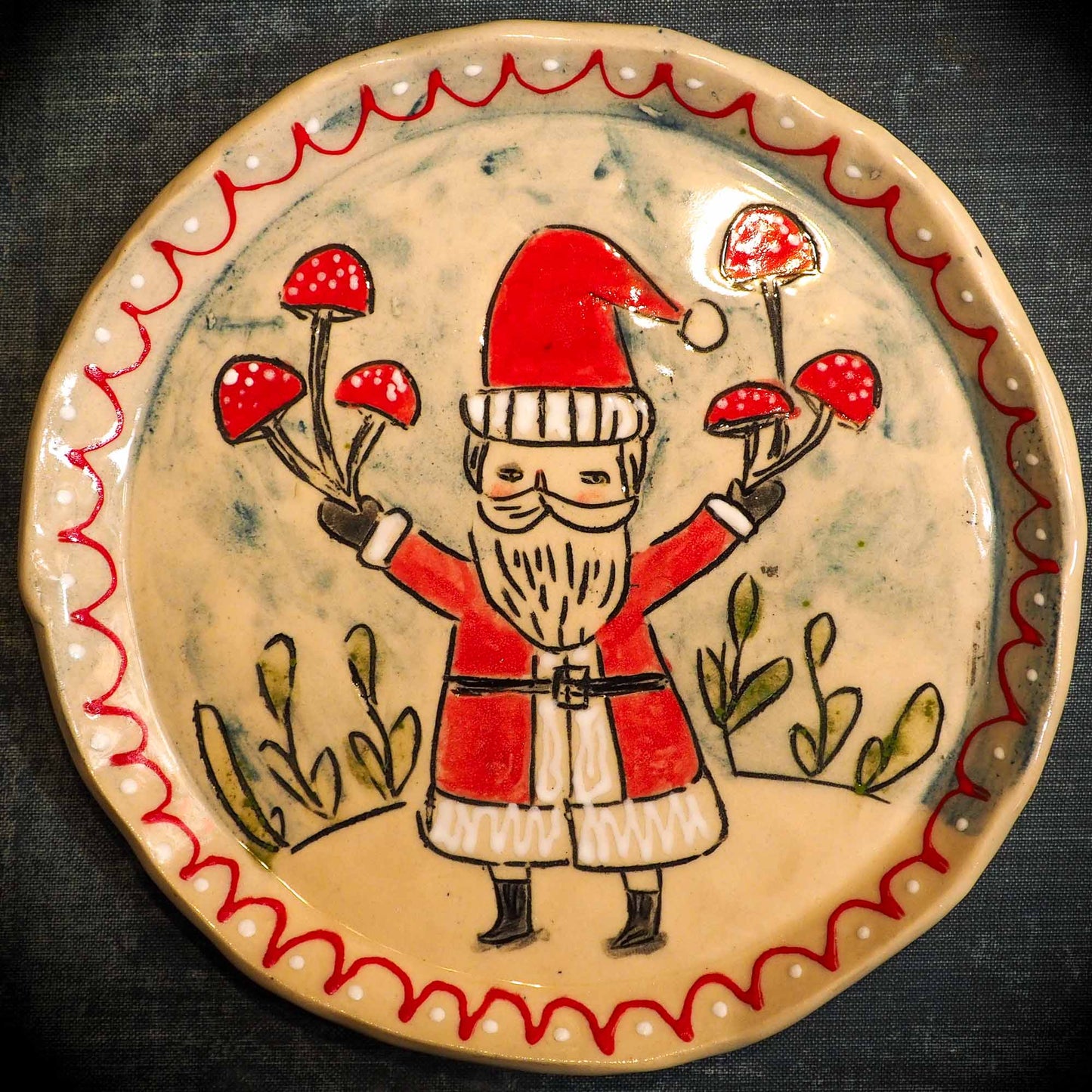 HOLIDAY CAKE PLATE #14