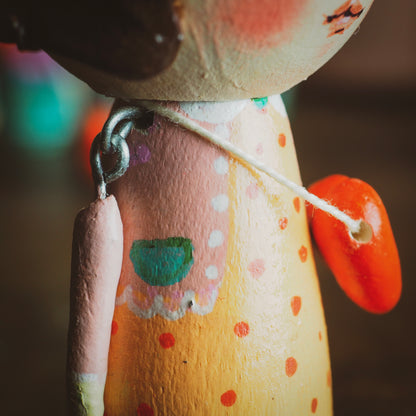 MAGALIE - An original handmade wooden kokeshi art doll by Danita, Miniature Dolls by Danita Art