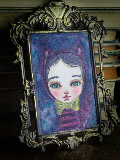 The cheshire cat from Alice in Wonderland inspired this watercolor painting by Danita Art