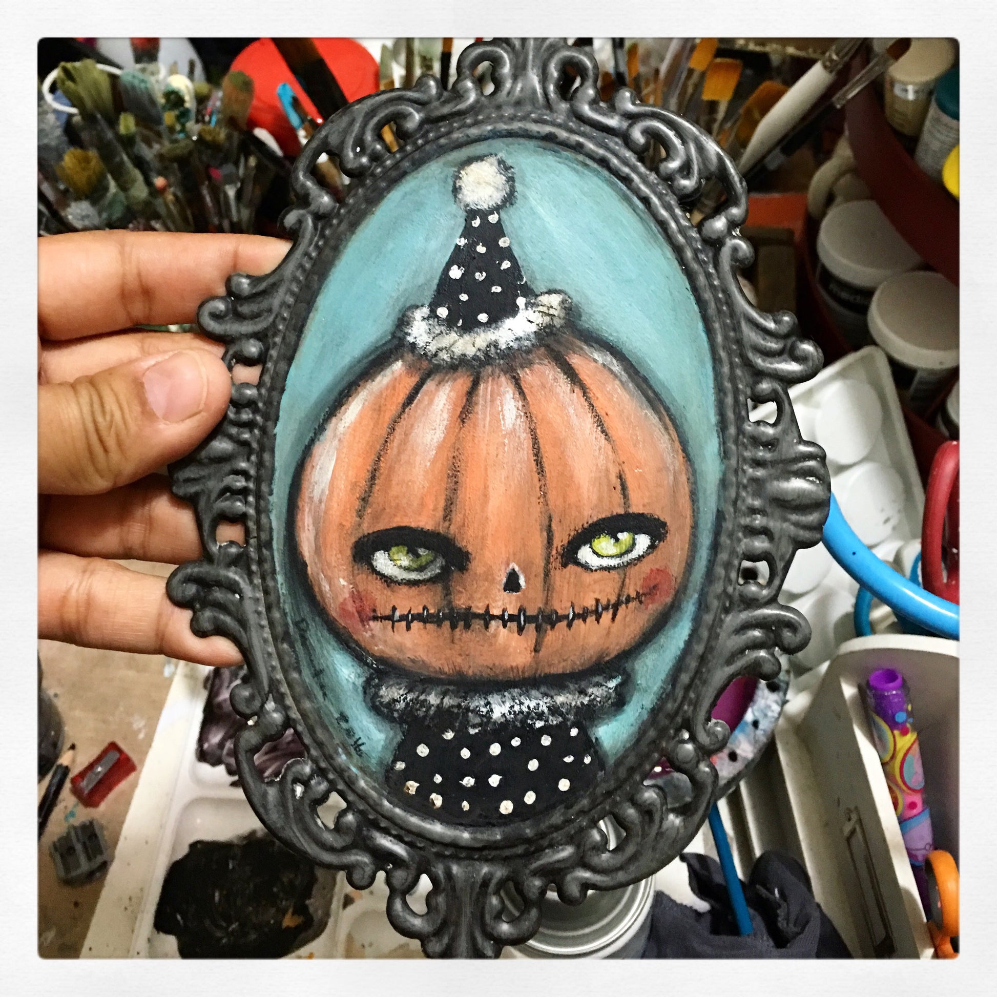 Mr Pumpkin, Original Art by Danita Art
