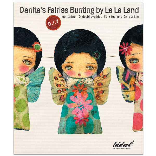 Banner DIY Kit: The faeries of spring, Home by Danita Art