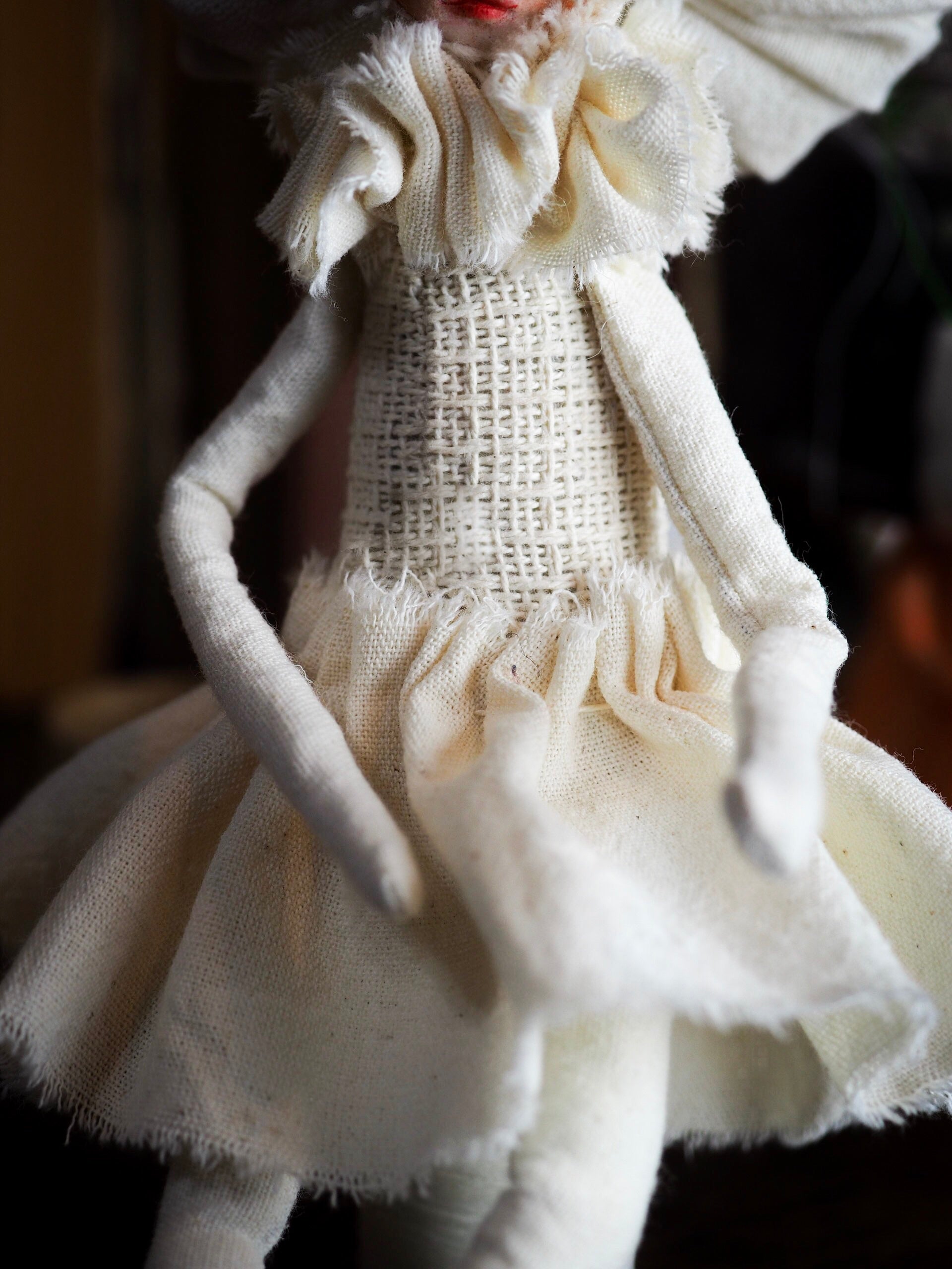 MUSHROOM SPECIMEN N. 3 - Original woodlands handmade art doll by Danita Art, Art Doll by Danita Art